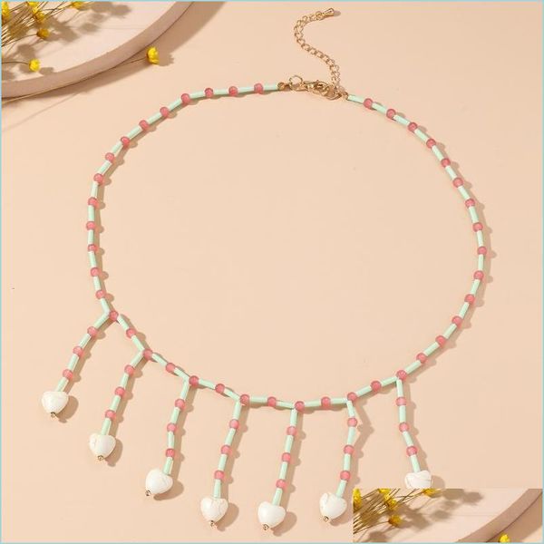 chokers chokers bohemian handmade colorf beads tassel choker necklace party jewelrychokers drop delivery 2021 jewelry necklaces pendan dhe38, Golden;silver
chokers chokers bohemian handmade colorf beads tassel choker necklace party jewelrychokers drop delivery 2021 jewelry necklaces pendan dhe38, Golden;silver
