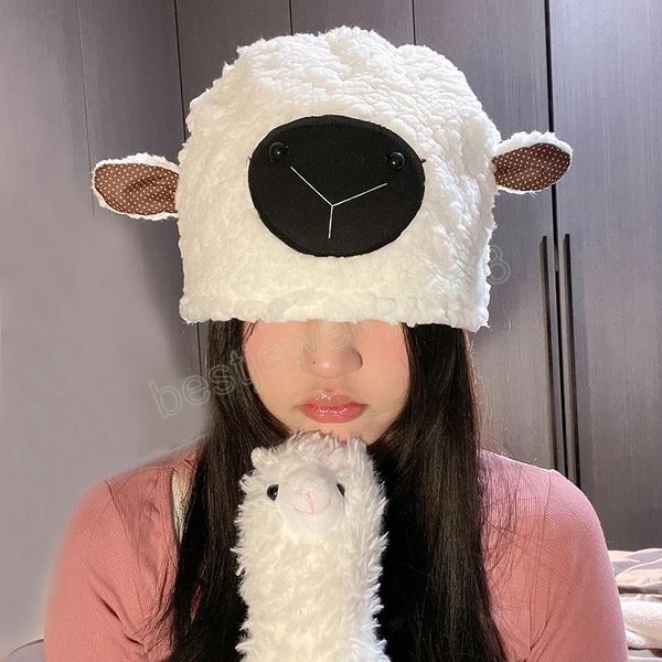 lamb wool beanie cartoon cute sheep funny hat winter faux fur hats for women girls warm skullies beanies, Blue;gray
lamb wool beanie cartoon cute sheep funny hat winter faux fur hats for women girls warm skullies beanies, Blue;gray