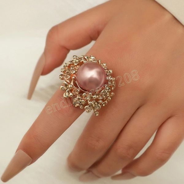romantic korean pearl flower gold ring for women bridal french finger ring wedding promise party jewelry, Silver
romantic korean pearl flower gold ring for women bridal french finger ring wedding promise party jewelry, Silver