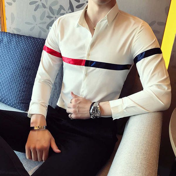 men's casual shirts asian size mens brand fashions turn down collar long sleeved men korean shirt spring autumn single-breasted social, White;black
men's casual shirts asian size mens brand fashions turn down collar long sleeved men korean shirt spring autumn single-breasted social, White;black