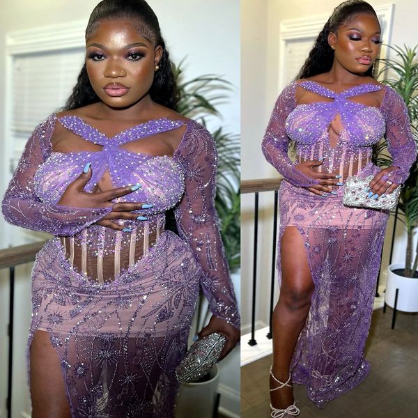 2022 arabic aso ebi lilac sheath prom dresses sequined lace evening formal party second reception birthday engagement gowns dress zj78e, Black
2022 arabic aso ebi lilac sheath prom dresses sequined lace evening formal party second reception birthday engagement gowns dress zj78e, Black