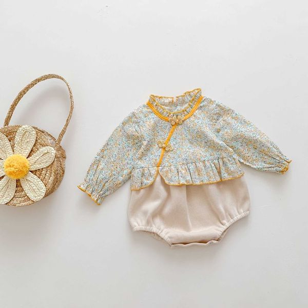 rompers newborn baby girl retro flowers long sleeves cheongsam jumpsuit baby fashion tang suit cotton bodysuit girls outfits j220922, Blue
rompers newborn baby girl retro flowers long sleeves cheongsam jumpsuit baby fashion tang suit cotton bodysuit girls outfits j220922, Blue