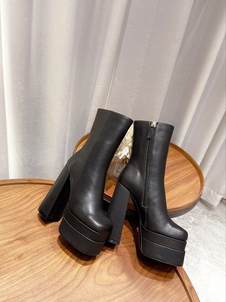 aevitas platform boots medusas designer luxury intrico ankle boot three buckle women rain calf leather high block heel double platforms, Black
aevitas platform boots medusas designer luxury intrico ankle boot three buckle women rain calf leather high block heel double platforms, Black