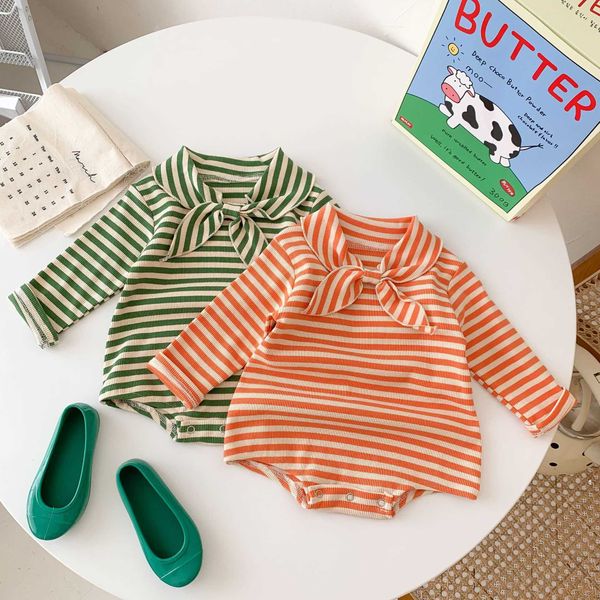 rompers baby boy fashion simple stripes soft jumpsuit toddler girl sweet butterfly collar cotton bodysuit new arrival autumn clothes j220922, Blue
rompers baby boy fashion simple stripes soft jumpsuit toddler girl sweet butterfly collar cotton bodysuit new arrival autumn clothes j220922, Blue