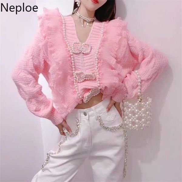 women's sweaters women sweater fashion patchwork lace ruffles knit cardigan korean beading pink y2k autumn woman swaters pullover 2210, White;black
women's sweaters women sweater fashion patchwork lace ruffles knit cardigan korean beading pink y2k autumn woman swaters pullover 2210, White;black