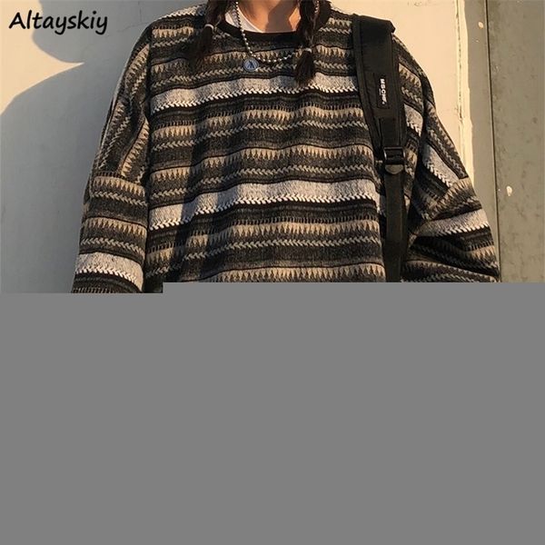 women's sweaters pullover populer untuk wanita ulzzang bf uniseks pasangan sweter rajut bergaris jepang hip hop fashion musim dingin ba, White;black
women's sweaters pullover populer untuk wanita ulzzang bf uniseks pasangan sweter rajut bergaris jepang hip hop fashion musim dingin ba, White;black