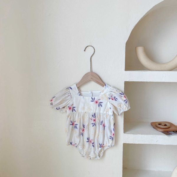 rompers newborn baby girl clothes fresh flower print puff sleeves jumpsuit cute cotton short sleeve bodysuit outfits j220922, Blue
rompers newborn baby girl clothes fresh flower print puff sleeves jumpsuit cute cotton short sleeve bodysuit outfits j220922, Blue