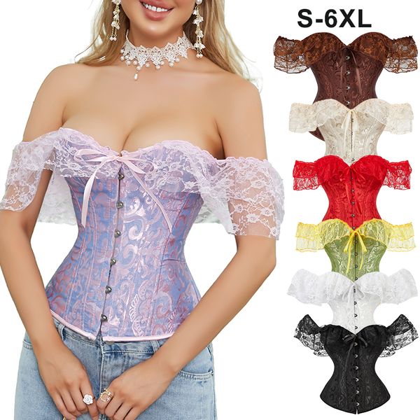 woman corset waist trainer lace four season jacquard court women corsets wholesale bustier minceur female trendy women manufacturer, Black;white
woman corset waist trainer lace four season jacquard court women corsets wholesale bustier minceur female trendy women manufacturer, Black;white