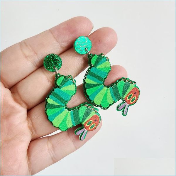 stud funny imitation green caterpillar acrylic stud earrings for women girls fashion jewelry unique insect dangle wholesale lulubaby dhces, Golden;silver
stud funny imitation green caterpillar acrylic stud earrings for women girls fashion jewelry unique insect dangle wholesale lulubaby dhces, Golden;silver