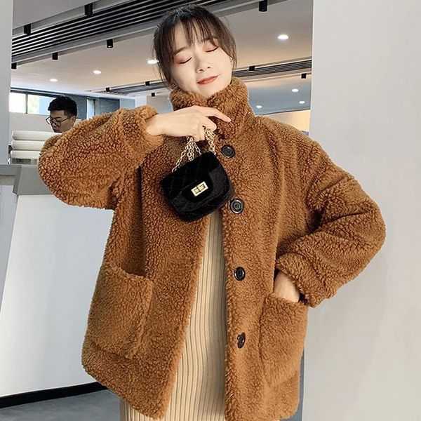 women's fur faux fur autumn design fashion faux fur coat fall women long sleeves apricot overwear loose casual blue wool jacket korean, Black
women's fur faux fur autumn design fashion faux fur coat fall women long sleeves apricot overwear loose casual blue wool jacket korean, Black