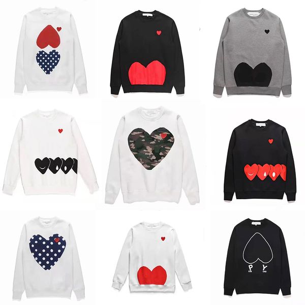 play designer men's heart hoodies sun tide love badge pullover cotton women's long sleeve crew neck dress wholesale, Black
play designer men's heart hoodies sun tide love badge pullover cotton women's long sleeve crew neck dress wholesale, Black