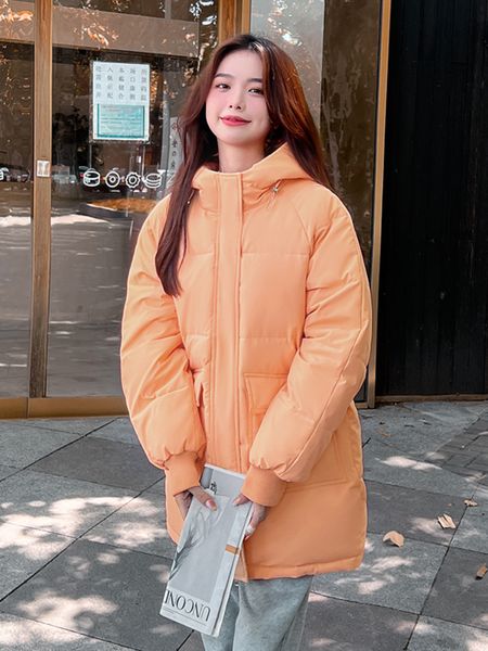 women's down parkas women korean loose thickened puffer jacket winter hooded midlength cotton padded coat female slim parkas mujer 2209, Black
women's down parkas women korean loose thickened puffer jacket winter hooded midlength cotton padded coat female slim parkas mujer 2209, Black