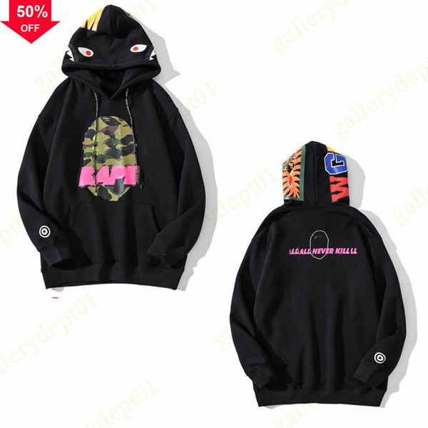 mens hoodie designer hoodies shark color stitching tech fleeces fake zipper pattern women sweatshirts reverse the letters sweaters tie dye, Black
mens hoodie designer hoodies shark color stitching tech fleeces fake zipper pattern women sweatshirts reverse the letters sweaters tie dye, Black