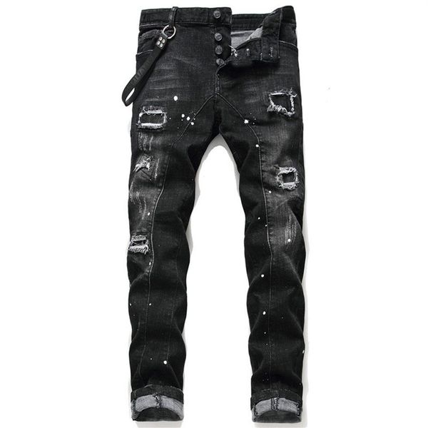 unique mens distressed ripped blue skinny jeans fashion designer slim fit washed motocycle denim pants panelled hip hop biker trou204i
unique mens distressed ripped blue skinny jeans fashion designer slim fit washed motocycle denim pants panelled hip hop biker trou204i