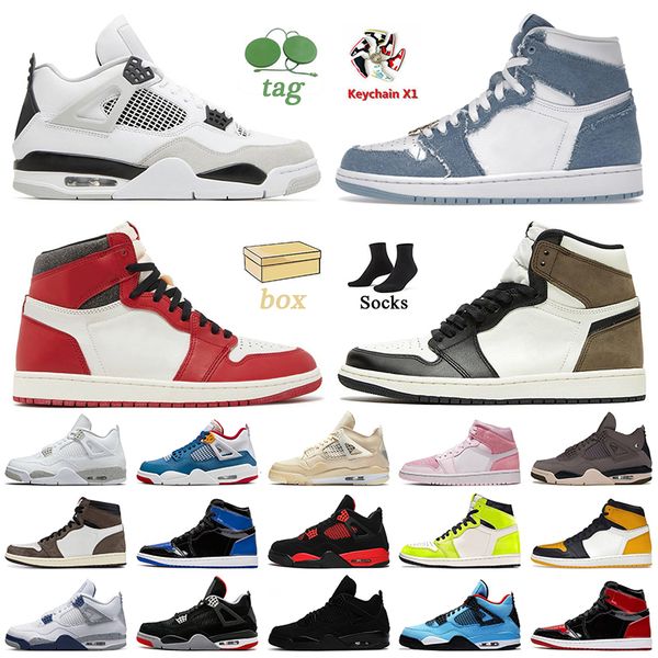mens women jumpman 1 4 basketball shoes military black denim 1s high og lost found dark mocha midnight navy red thunder 4s sports trainers
mens women jumpman 1 4 basketball shoes military black denim 1s high og lost found dark mocha midnight navy red thunder 4s sports trainers