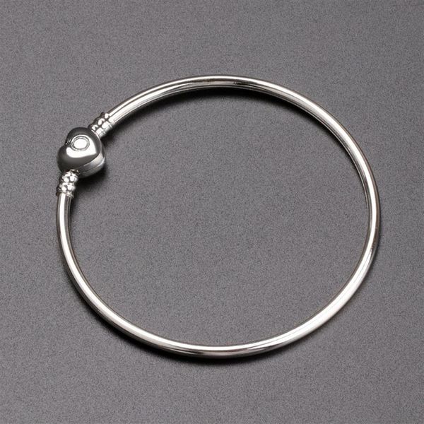 luxury fashion women silver bangle bracelet love heart bracelet for pandora charm european beads bracelet with original box jewelr242f, Black
luxury fashion women silver bangle bracelet love heart bracelet for pandora charm european beads bracelet with original box jewelr242f, Black
