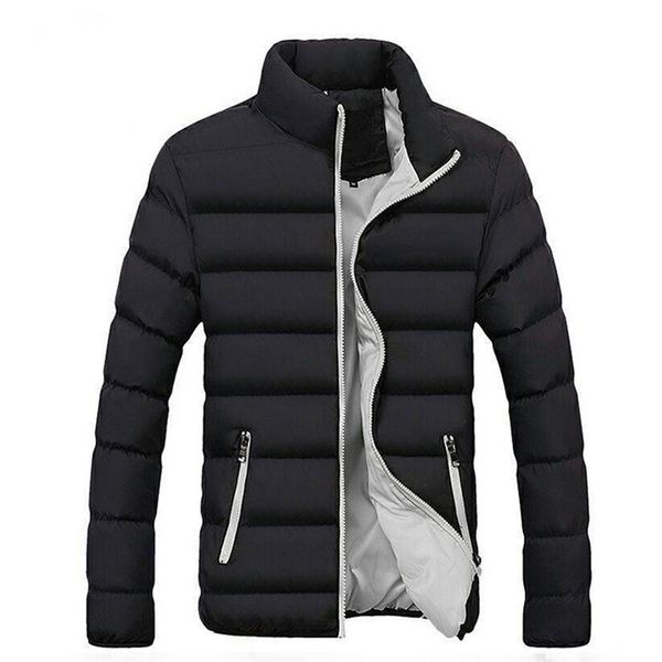 mens down parkas thick men warm parka jackets winter casual mens outwear coats solid stand collar male windbreak cotton padded down jacket 2, Black
mens down parkas thick men warm parka jackets winter casual mens outwear coats solid stand collar male windbreak cotton padded down jacket 2, Black