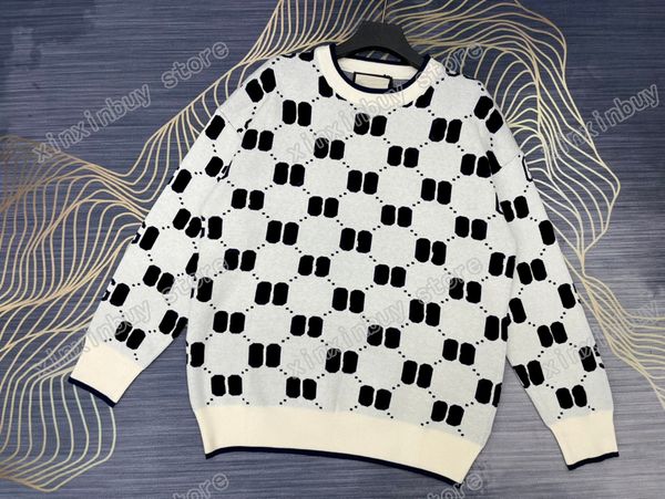 xinxinbuy men designer sweatshirts sweater double letter jacquard paris round neck women black blue khaki xs-l, Black;brown
xinxinbuy men designer sweatshirts sweater double letter jacquard paris round neck women black blue khaki xs-l, Black;brown
