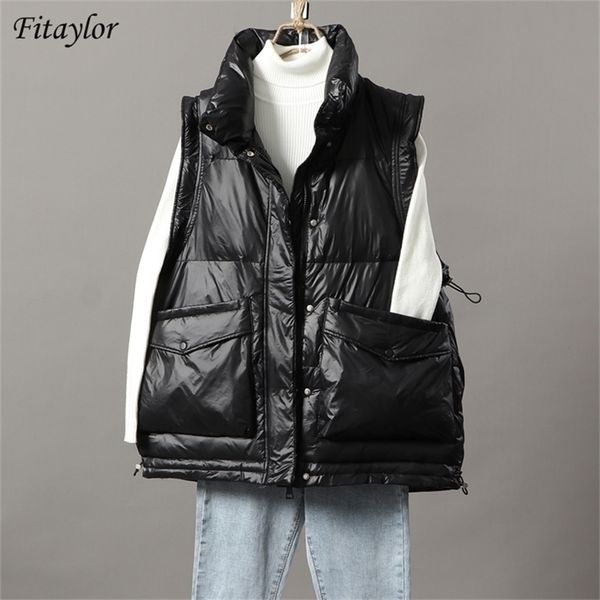 womens down parkas winter ultra light loose vest jacket women 90% white duck down stand collar coat hem retractable solid color vest 220930, Black
womens down parkas winter ultra light loose vest jacket women 90% white duck down stand collar coat hem retractable solid color vest 220930, Black