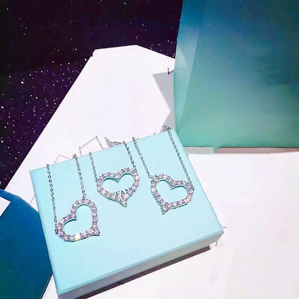 7a fashion designer women's necklace luxury diamond heart pendant charm aaaaa jewelry girl valentine's day christmas gift box, Silver
7a fashion designer women's necklace luxury diamond heart pendant charm aaaaa jewelry girl valentine's day christmas gift box, Silver