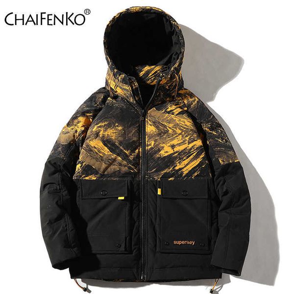 men's down parkas chaifenko brand winter warm jacket windproof thick hooded autumn fashion streetwear casual coat g220930, Black
men's down parkas chaifenko brand winter warm jacket windproof thick hooded autumn fashion streetwear casual coat g220930, Black