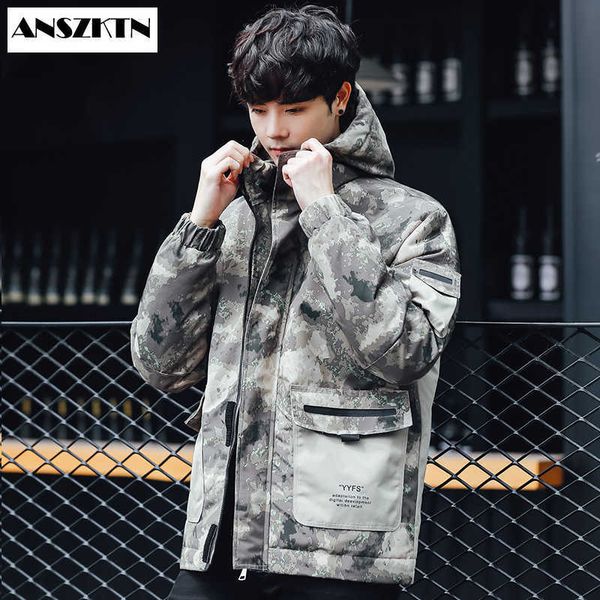 men's down parkas anszktn new style winter coat casual warm hooded down s luxury fur collar thick long windbreaker warm g220930, Black
men's down parkas anszktn new style winter coat casual warm hooded down s luxury fur collar thick long windbreaker warm g220930, Black