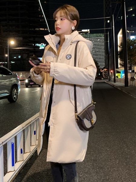 women's down parkas oversized long puffer jacket women winter warm thick parkas mujer female solid zipper hooded casual loose padded co, Black
women's down parkas oversized long puffer jacket women winter warm thick parkas mujer female solid zipper hooded casual loose padded co, Black