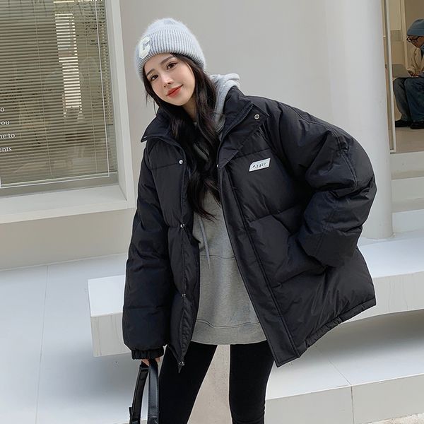 women's down parkas mexzt streetwear women warm thick parkas fashion winter harajuku loose coat casual korean cotton padded down jacket, Black
women's down parkas mexzt streetwear women warm thick parkas fashion winter harajuku loose coat casual korean cotton padded down jacket, Black