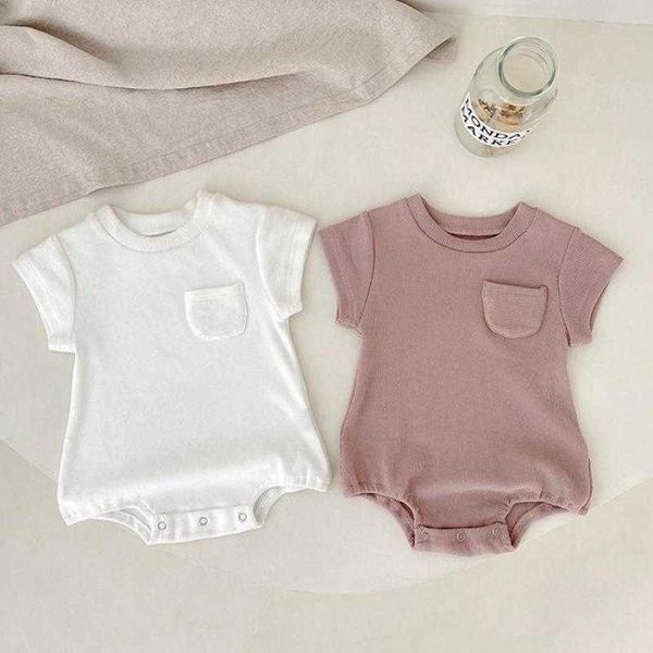 rompers newborn baby girl solid simple bodysuit comfortable cotton short sleeve jumpsuit baby boy summer new fashion outfits j220922, Blue
rompers newborn baby girl solid simple bodysuit comfortable cotton short sleeve jumpsuit baby boy summer new fashion outfits j220922, Blue
