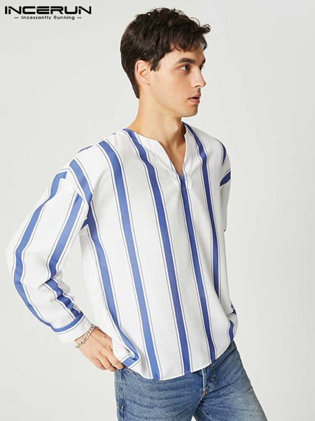 men's casual shirts 2022 party shows style men's v-neck striped fashion long sleeve shirts male casual streetwear holiday blouse, White;black
men's casual shirts 2022 party shows style men's v-neck striped fashion long sleeve shirts male casual streetwear holiday blouse, White;black