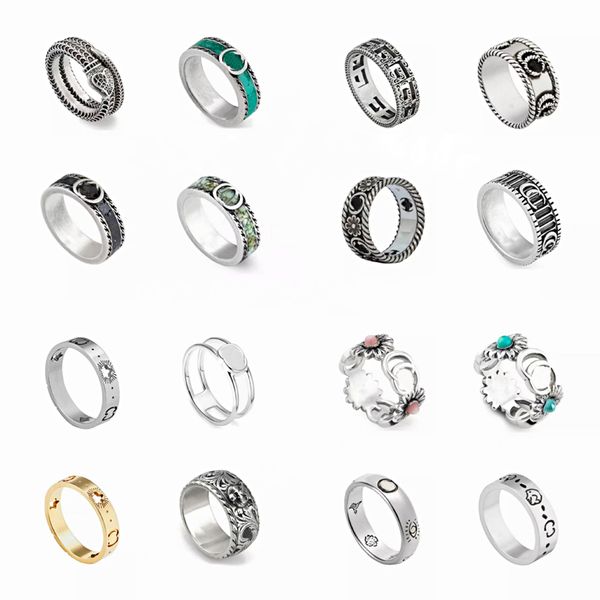 women men band rings vintage porcelain enamel hollow out classic designer ring, Silver
women men band rings vintage porcelain enamel hollow out classic designer ring, Silver