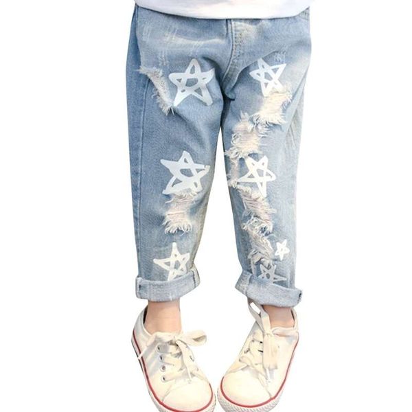 jeans baby girls star print pants for elastic waist kids with hole autumn novelty clothes infant 220930, Blue
jeans baby girls star print pants for elastic waist kids with hole autumn novelty clothes infant 220930, Blue