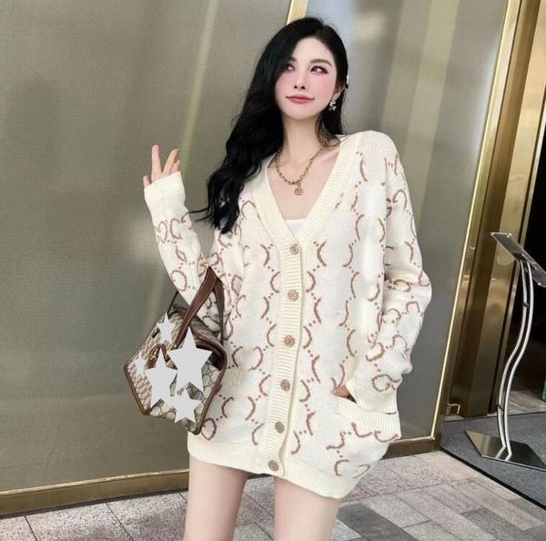 2022 new women's sweaters loose casual woman knitted sweaters cardigan womens designer sweater, White;black
2022 new women's sweaters loose casual woman knitted sweaters cardigan womens designer sweater, White;black