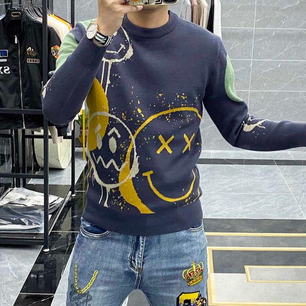 men's sweaters autumn and winter men's knit sweater printed pattern knitting shit knitted pullover sweater smiling face o-neck new, White;black
men's sweaters autumn and winter men's knit sweater printed pattern knitting shit knitted pullover sweater smiling face o-neck new, White;black