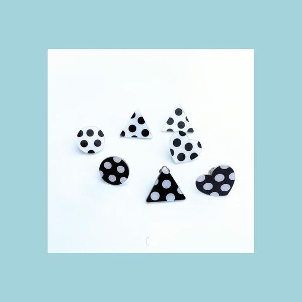 stud lovely korean fashion black white wave point ear studs acrylic simple good friend heart earrings nice gift cute dot stu lulubaby dh9os, Golden;silver
stud lovely korean fashion black white wave point ear studs acrylic simple good friend heart earrings nice gift cute dot stu lulubaby dh9os, Golden;silver