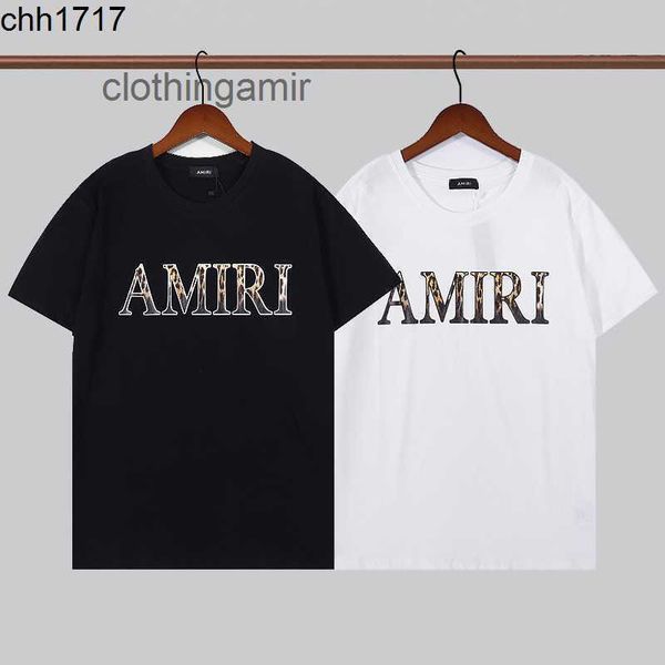 designer t-shirts 2022 amirs amirsy version summer fashion brand leopard letter printed men's and women's short sleeve t-shirt, White;black
designer t-shirts 2022 amirs amirsy version summer fashion brand leopard letter printed men's and women's short sleeve t-shirt, White;black