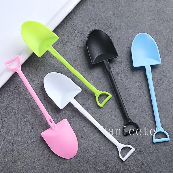 

disposable plastic spoons ice cream cake dessert spoon pudding shovel yogurt scoop t9i002107