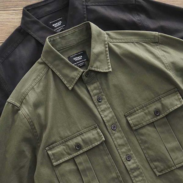 men's casual shirts 2021 male cargo work shirts new cotton military shirt men long sleeve dress american shirt -40 t221006, White;black
men's casual shirts 2021 male cargo work shirts new cotton military shirt men long sleeve dress american shirt -40 t221006, White;black
