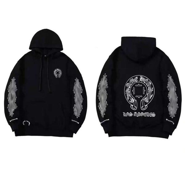 fleece men's luxury classic sweatshirts ch fashion hoodies men woman designer horseshoe sanskrit cross pullover hooded zipper sweater, Black
fleece men's luxury classic sweatshirts ch fashion hoodies men woman designer horseshoe sanskrit cross pullover hooded zipper sweater, Black