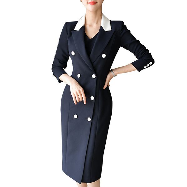 work dresses zare women autumn double breasted suit collar dress formal dress professional dress official skirt medium long 221006, White;black
work dresses zare women autumn double breasted suit collar dress formal dress professional dress official skirt medium long 221006, White;black