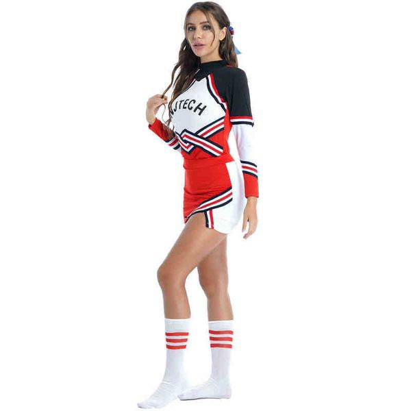 women's tracksuits womens cheerleader come schoolgirl cheerleader cosplay outfits striped t-shirt with mini skirt bowknot headwear stoc, Gray
women's tracksuits womens cheerleader come schoolgirl cheerleader cosplay outfits striped t-shirt with mini skirt bowknot headwear stoc, Gray