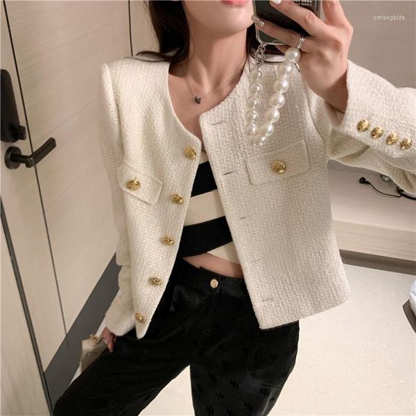 women's jackets 2022 autumn winter small fragrant tweed jacket coat fashion women o neck golden button woolen black short outerwear, Black;brown
women's jackets 2022 autumn winter small fragrant tweed jacket coat fashion women o neck golden button woolen black short outerwear, Black;brown