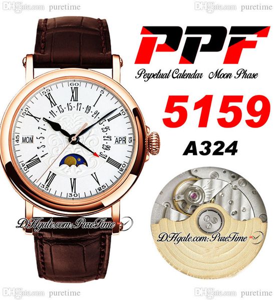 ppf perpetual calendar 5960r a324 automatic mens watch moon phase 38mm rose gold case silver flower totem dial black roman brown leather sup, Slivery;brown
ppf perpetual calendar 5960r a324 automatic mens watch moon phase 38mm rose gold case silver flower totem dial black roman brown leather sup, Slivery;brown