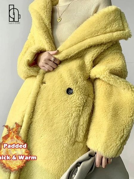 women's fur faux fur luck a women winter longer faux fur warm coat long sleeve female thick teddy bear coat casual loose oversize outwe, Black
women's fur faux fur luck a women winter longer faux fur warm coat long sleeve female thick teddy bear coat casual loose oversize outwe, Black