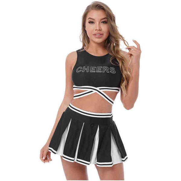 women's tracksuits women adults team sports cheerleading uniforms dance performance crop with pleated skirts cheerleader outfit cosplay, Gray
women's tracksuits women adults team sports cheerleading uniforms dance performance crop with pleated skirts cheerleader outfit cosplay, Gray