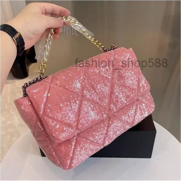 fashion women's holiday 19 sequin bag classic flap quilted f/w large capacity interwoven chain shiny crossbody street party luxury desi
fashion women's holiday 19 sequin bag classic flap quilted f/w large capacity interwoven chain shiny crossbody street party luxury desi