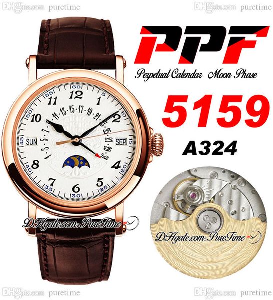 ppf perpetual calendar 5960r a324 automatic mens watch moon phase 38mm rose gold case silver flower totem dial blue roman brown leather supe, Slivery;brown
ppf perpetual calendar 5960r a324 automatic mens watch moon phase 38mm rose gold case silver flower totem dial blue roman brown leather supe, Slivery;brown