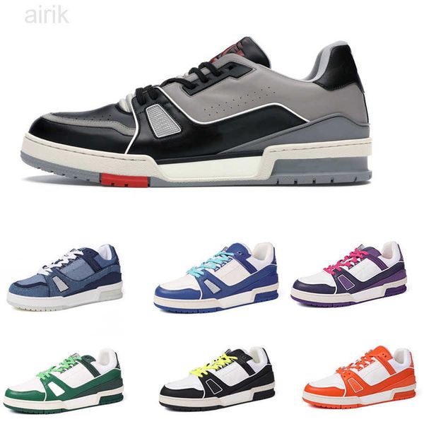 mens trainers designer shoe calfskin leather sneaker embossed vintage platform low-sneakers runner rubber outdoors shoes, Black 
mens trainers designer shoe calfskin leather sneaker embossed vintage platform low-sneakers runner rubber outdoors shoes, Black