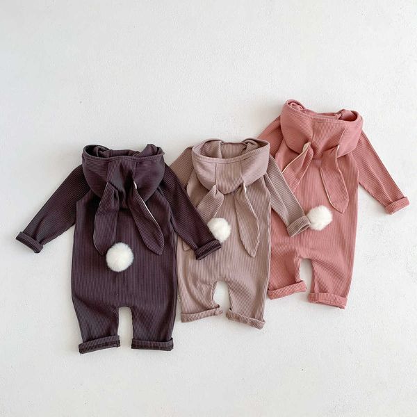 rompers cute rabbit long sleeves hooded romper baby girl simple solid singlebreasted striped cotton jumpsuit one piece autumn clothes j22092, Blue
rompers cute rabbit long sleeves hooded romper baby girl simple solid singlebreasted striped cotton jumpsuit one piece autumn clothes j22092, Blue