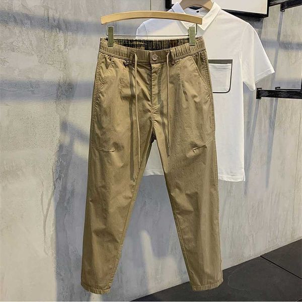 men's pants korean fashion for casual ankle length streetwear trousers slim fit skinny work wear bottoms g220929, Black
men's pants korean fashion for casual ankle length streetwear trousers slim fit skinny work wear bottoms g220929, Black